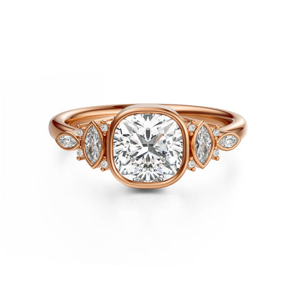 The All Bezel Maeve Ring | Cushion
