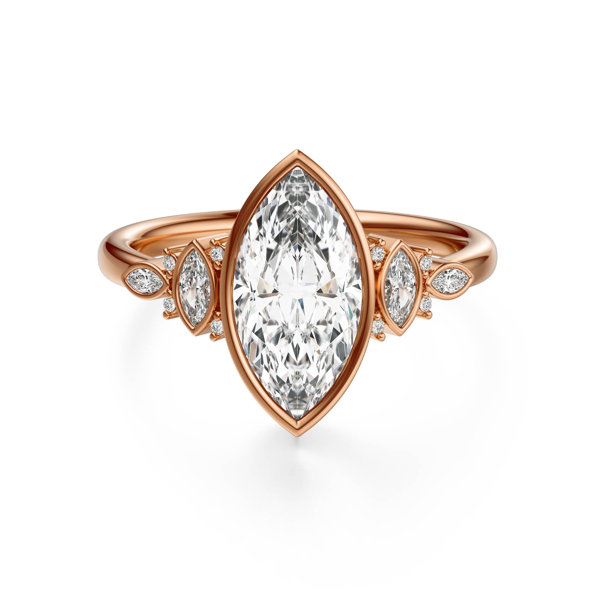 The All Bezel Maeve Ring | Marquise | Setting Only