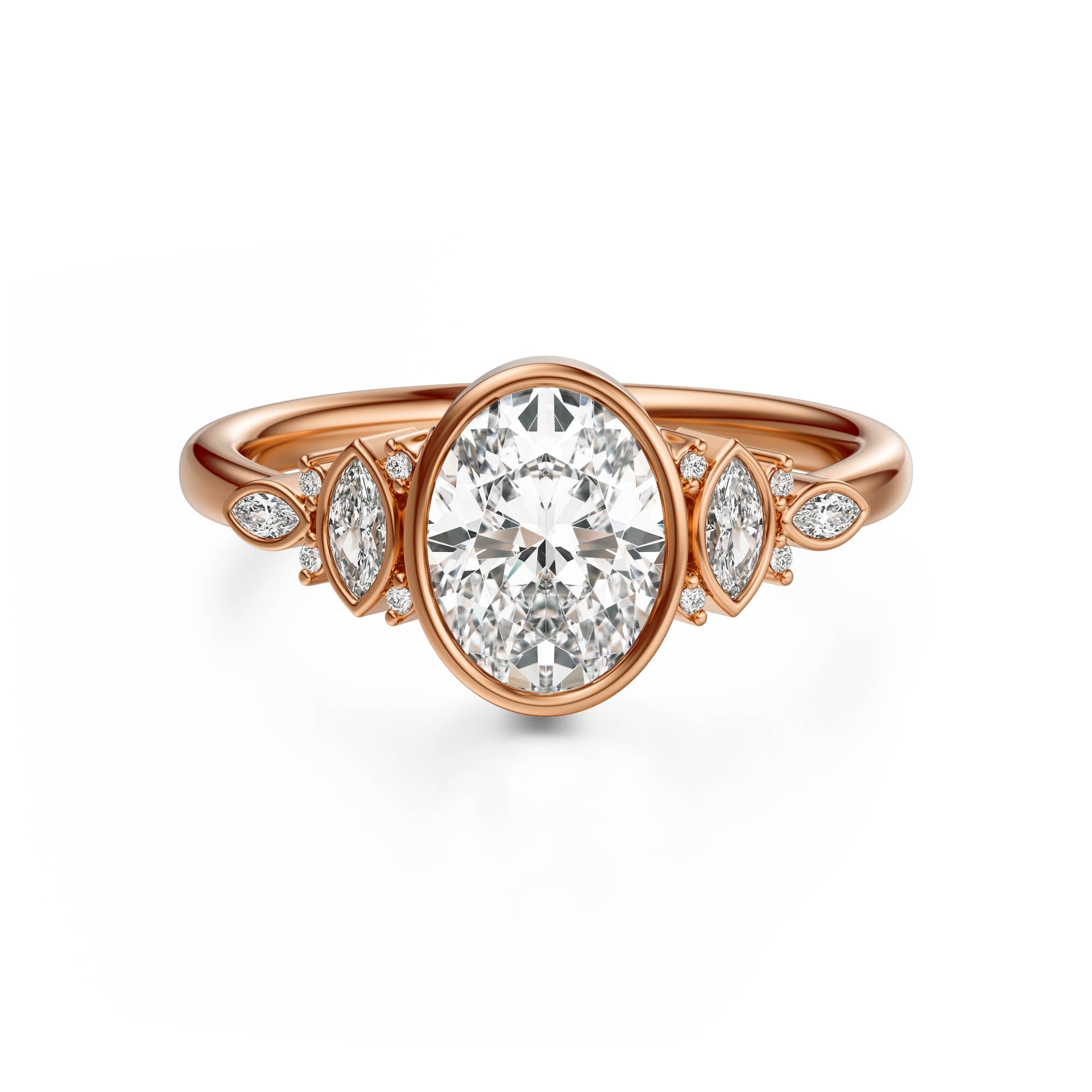 The All Bezel Maeve Ring | Oval