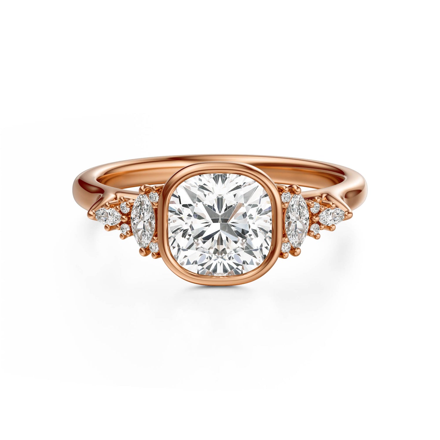 The Bezel Maeve Ring | Cushion | Setting Only
