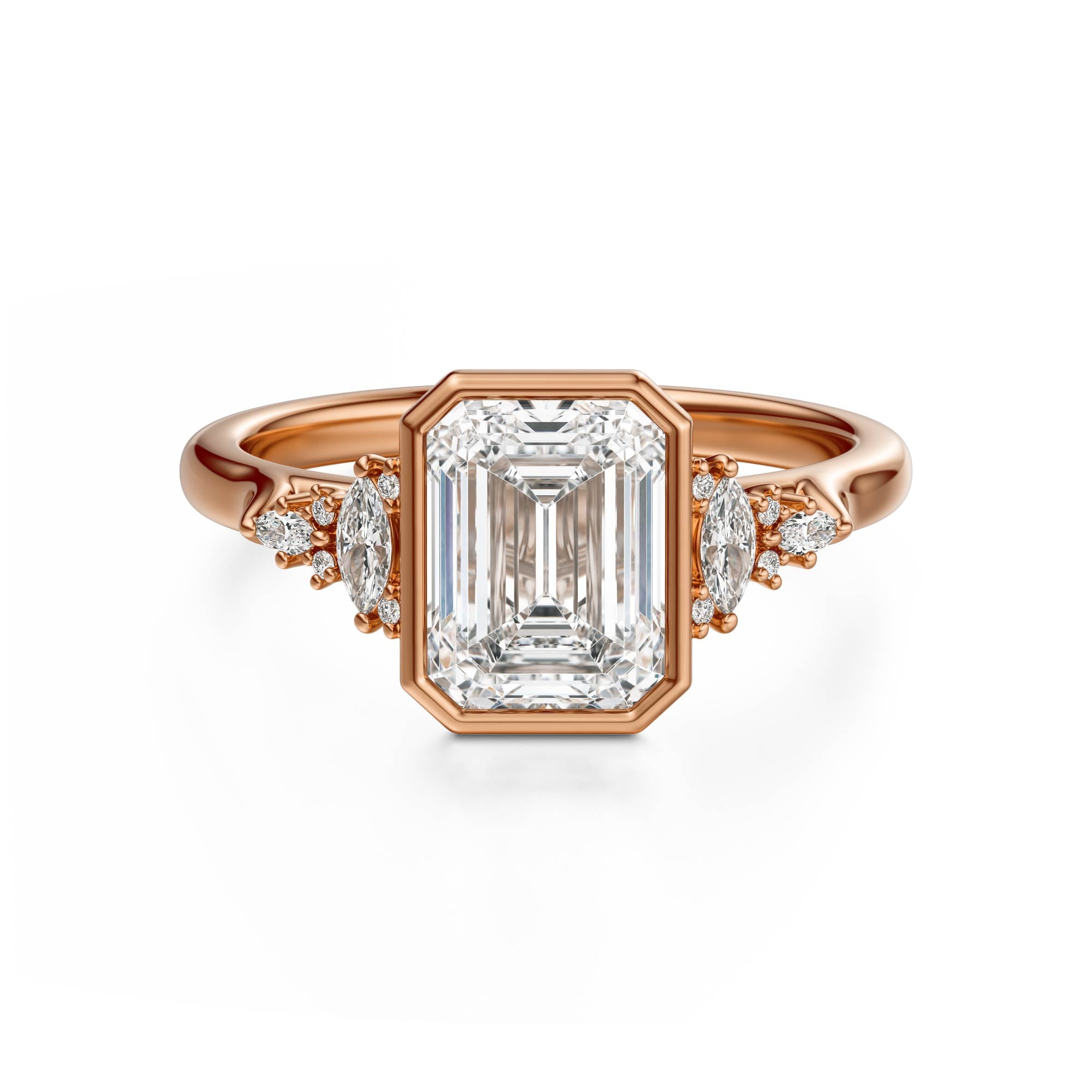 The Bezel Maeve Ring | Emerald Cut