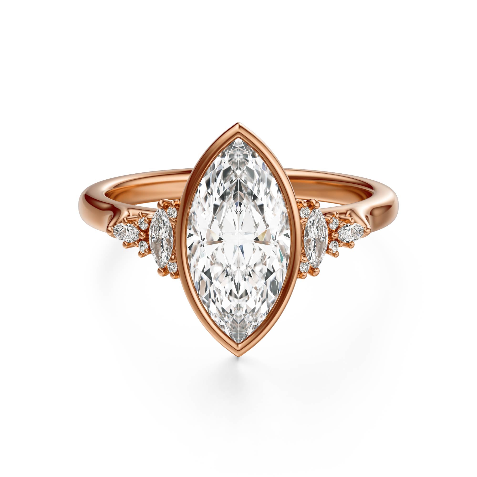 The Bezel Maeve Ring | Marquise | Setting Only