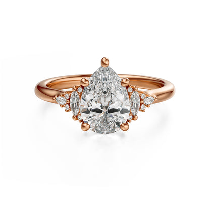 The Low Maeve Ring | Pear | Setting Only