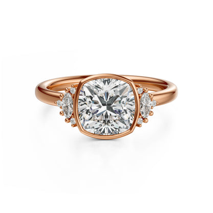 The Bezel Maren Ring | Cushion