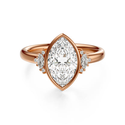 The Bezel Maren Ring | Marquise - Lavender Creek Gems 