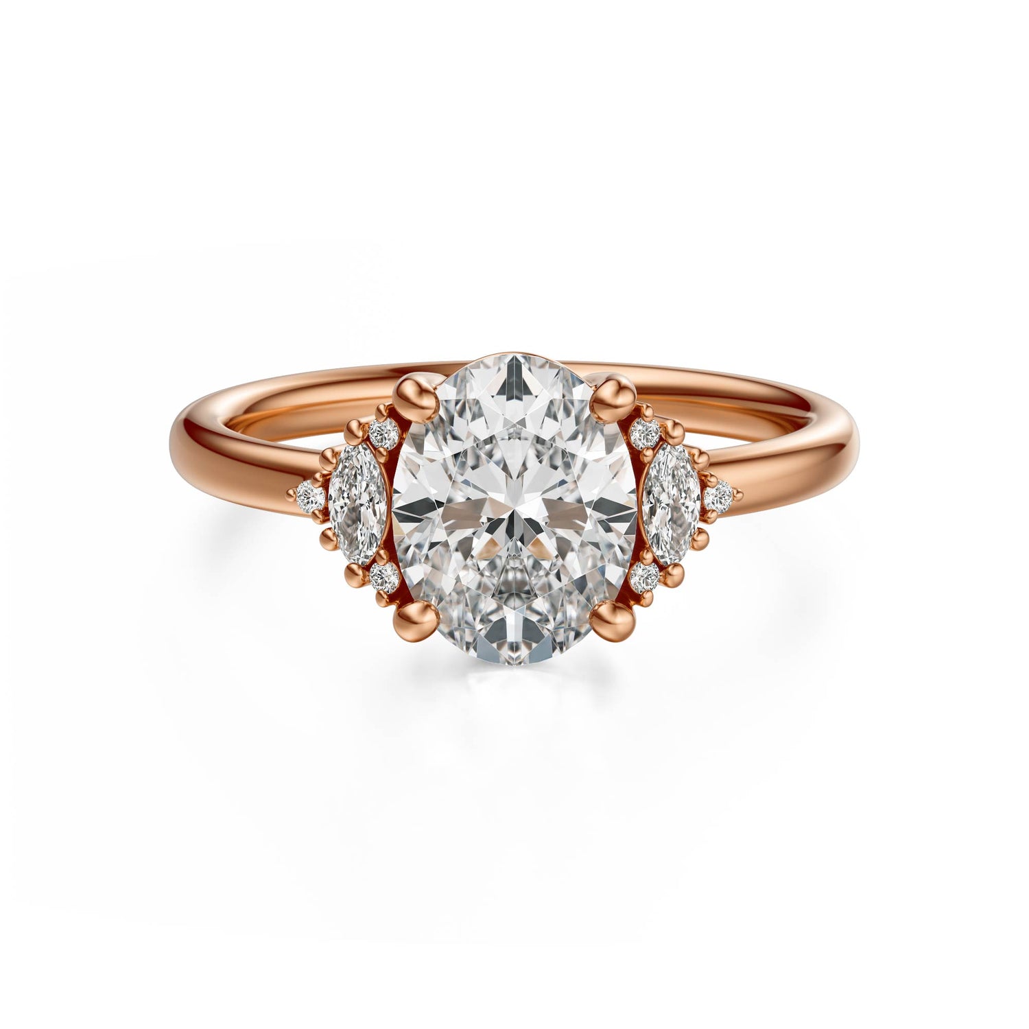 The Low Maren Ring | Oval | Setting Only