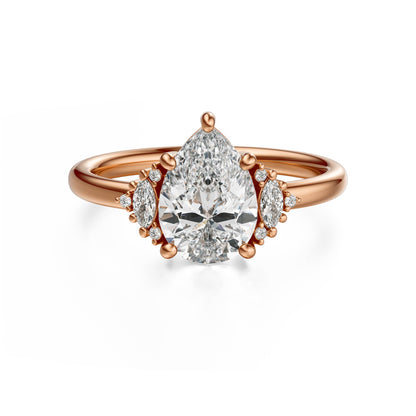 The Low Maren Ring | Pear | Setting Only