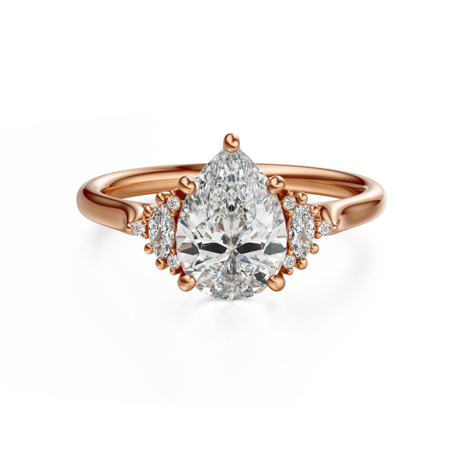 The Maren Ring | Pear | Setting Only