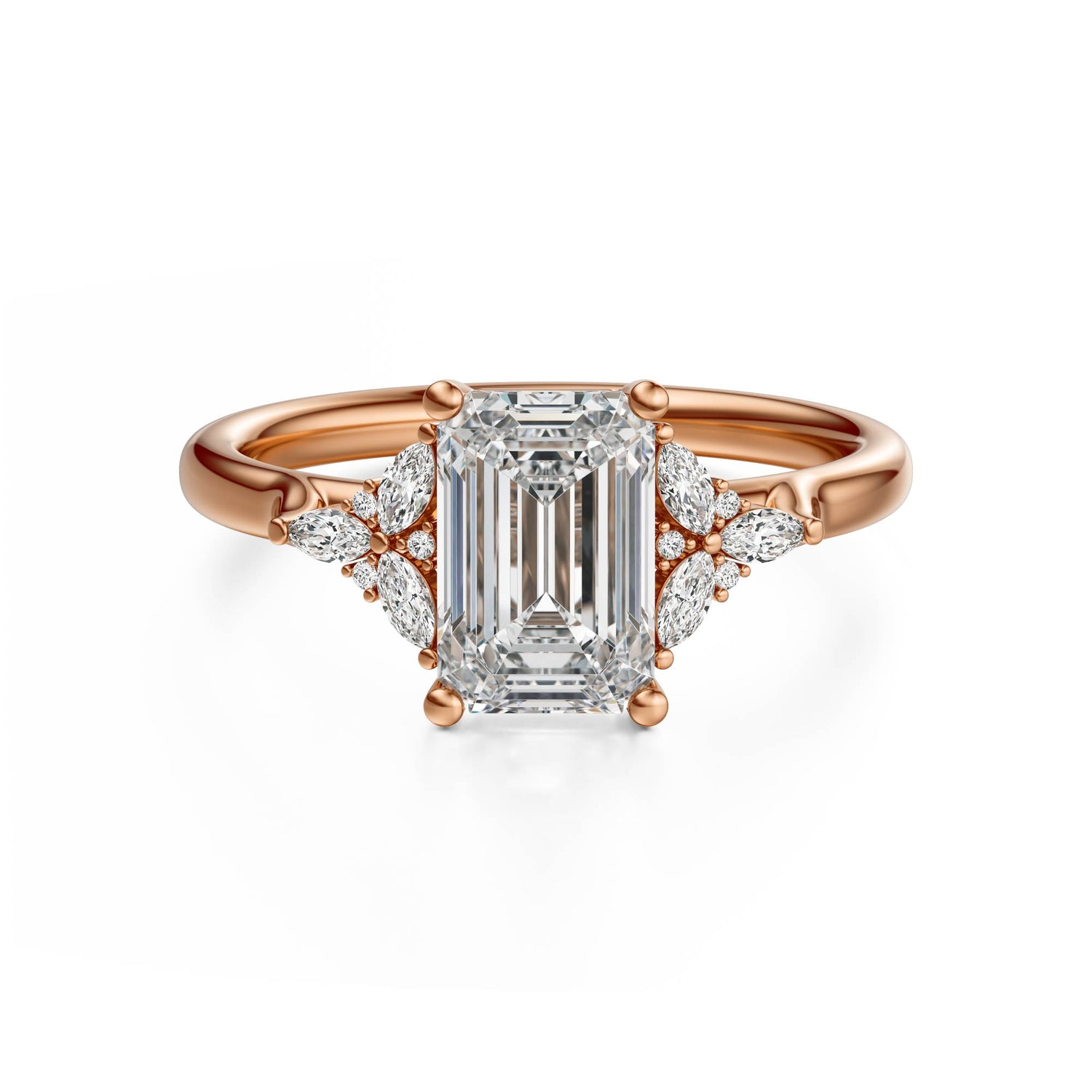 The Meadow Ring | Emerald Cut - Lavender Creek Gems 