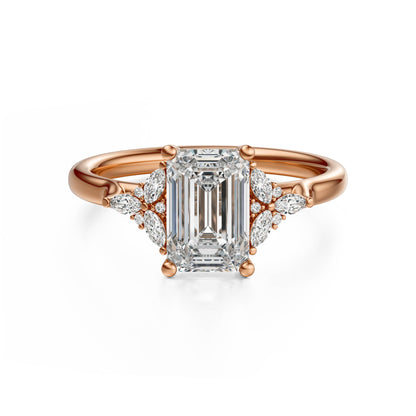 The Meadow Ring | Emerald Cut - Lavender Creek Gems 