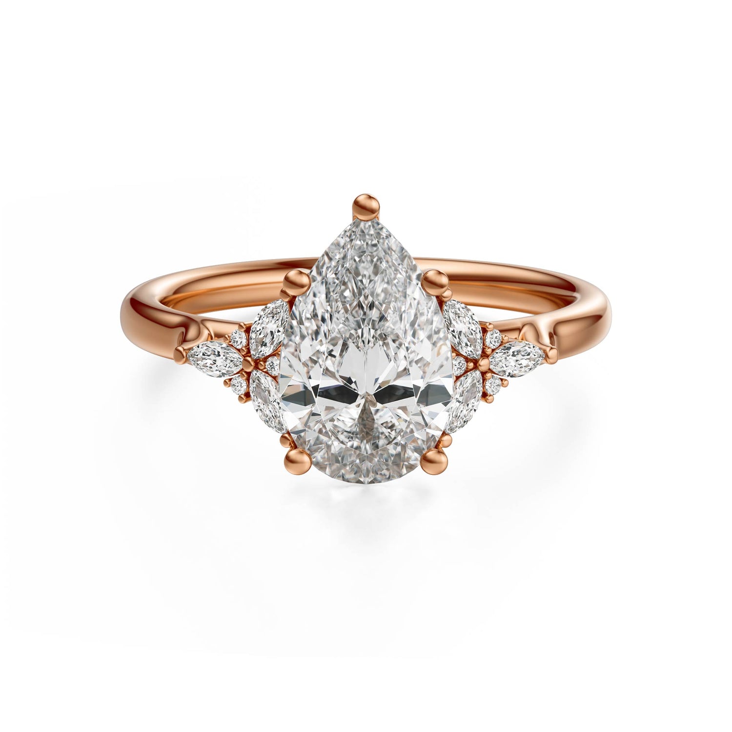 The Meadow Ring | Pear | Setting Only - Lavender Creek Gems 