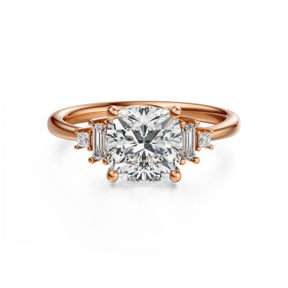 The Mira Ring | Cushion | Setting Only - Lavender Creek Gems 