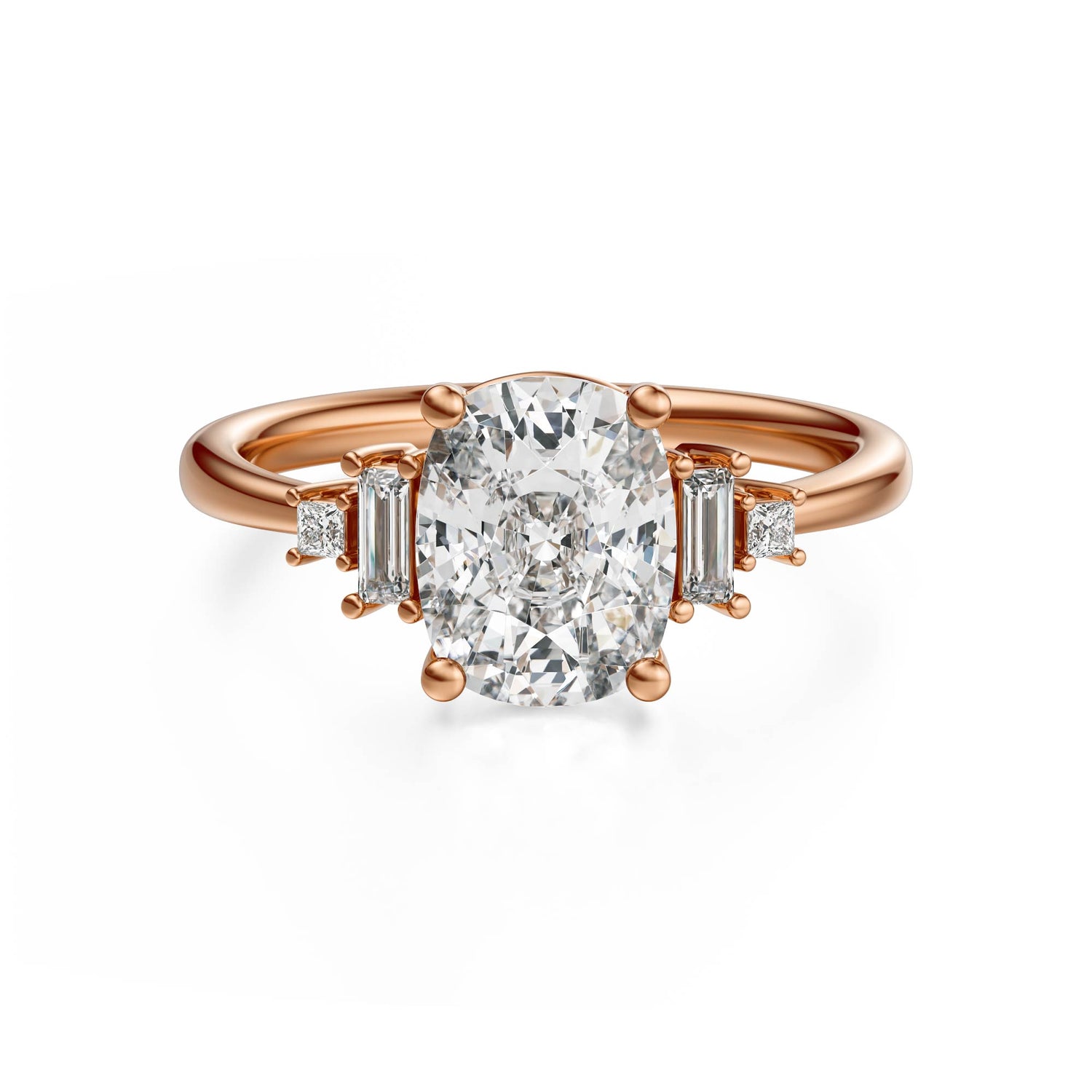 The Mira Ring | Elongated Cushion