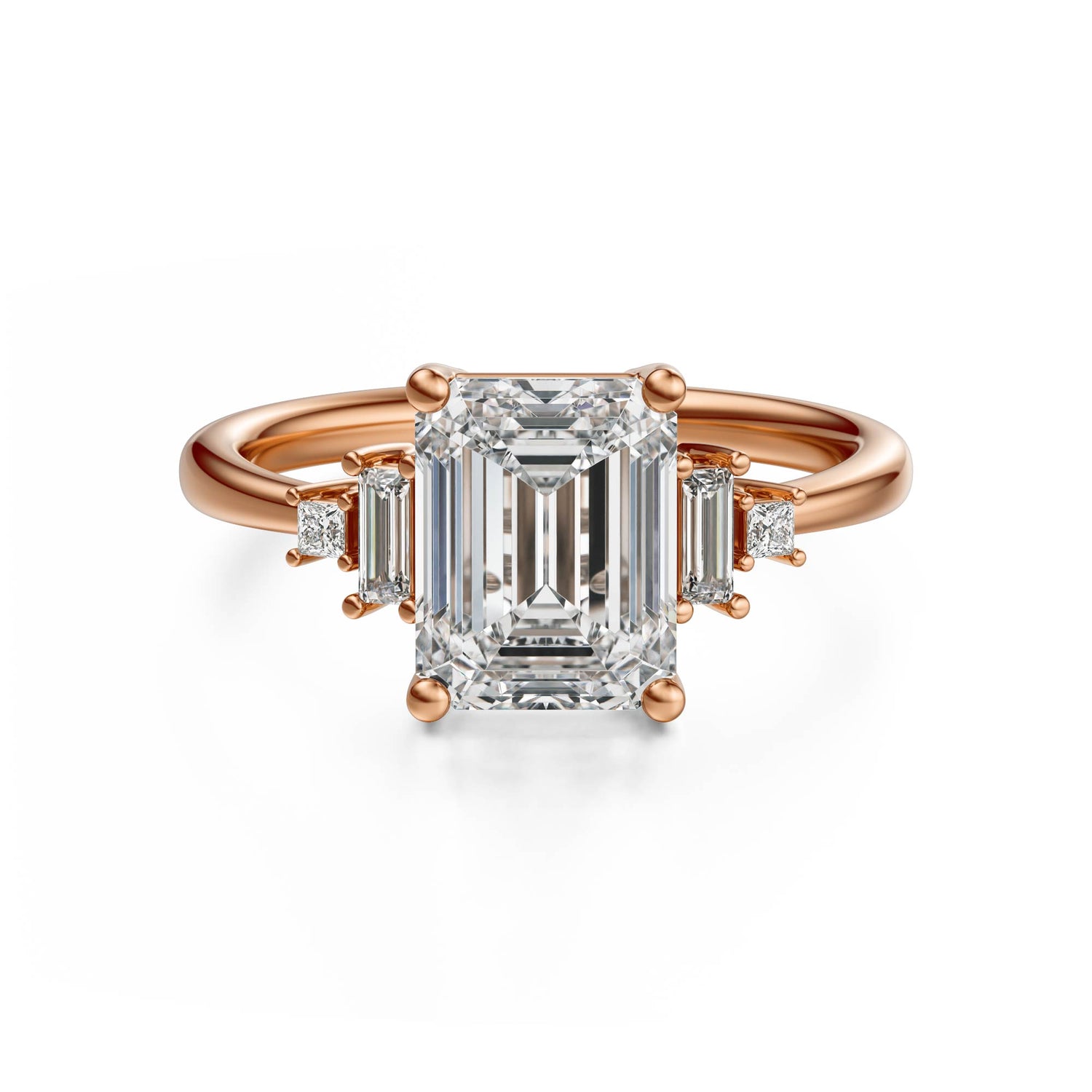 The Mira Ring | Emerald Cut | Setting Only