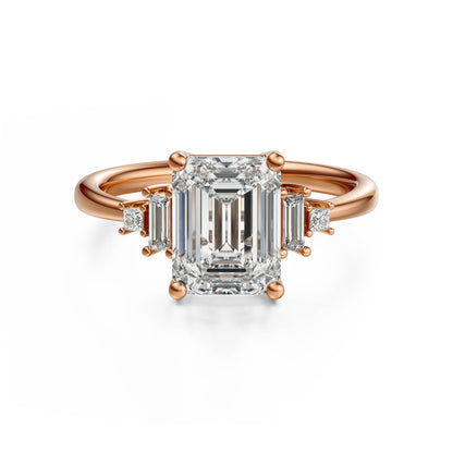The Mira Ring | Emerald Cut | Setting Only