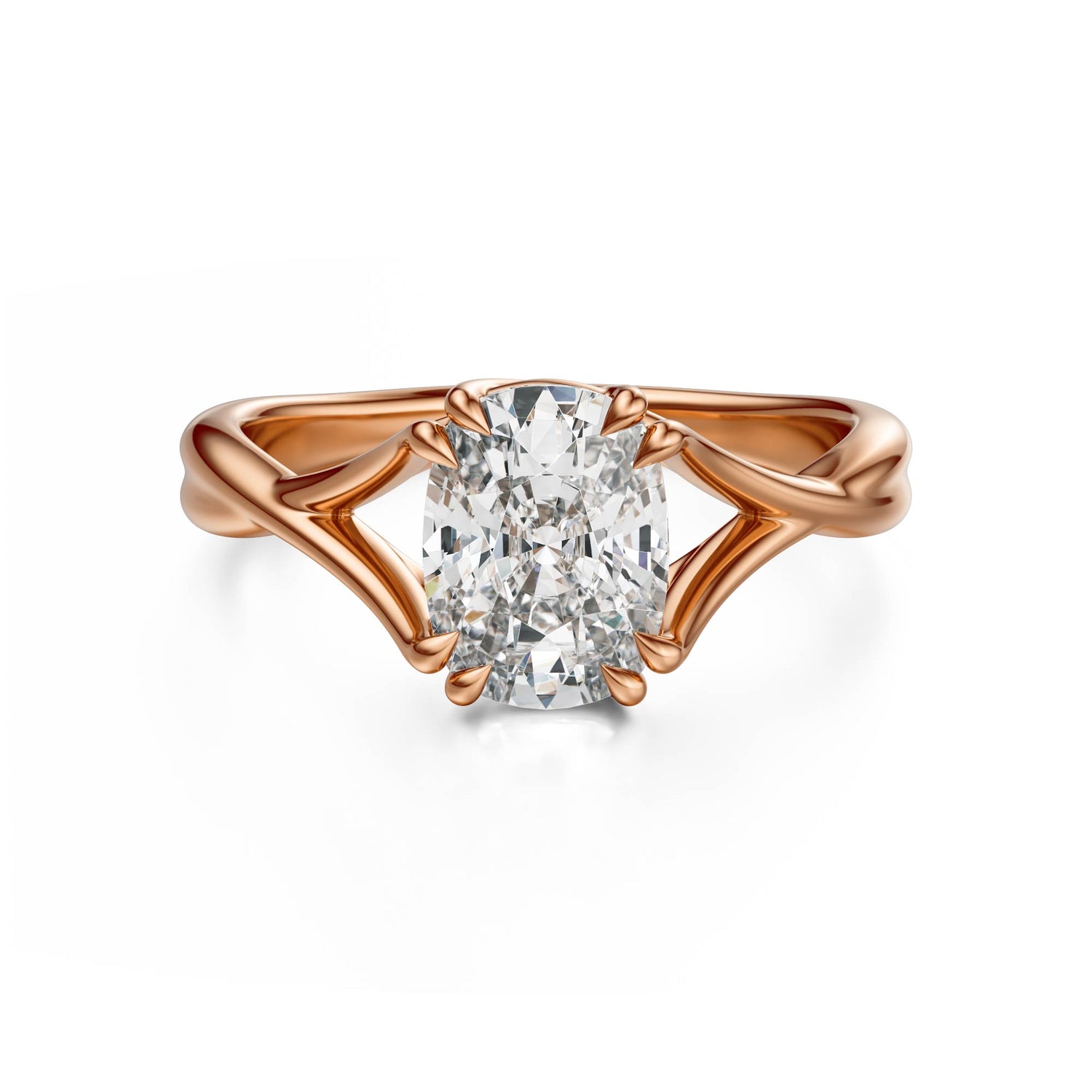 The Entwine Ring | Elongated Cushion - Lavender Creek Gems 