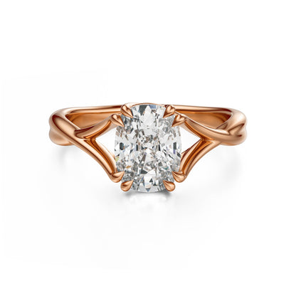 The Entwine Ring | Elongated Cushion - Lavender Creek Gems 