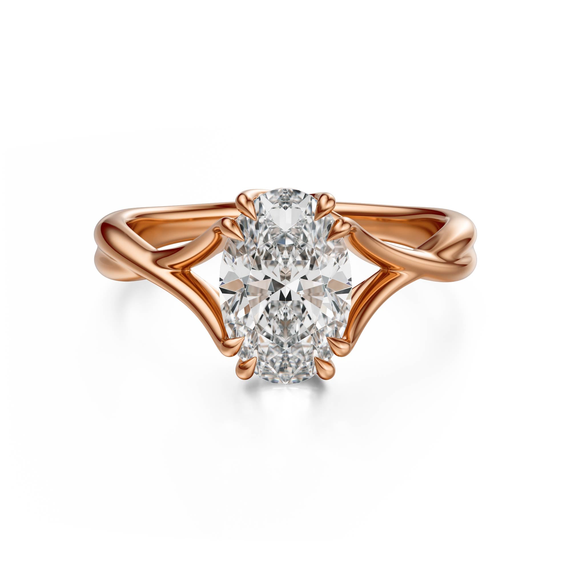 The Entwine Ring | Oval | Setting Only - Lavender Creek Gems 
