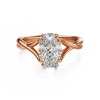 The Entwine Ring | Oval | Setting Only - Lavender Creek Gems 