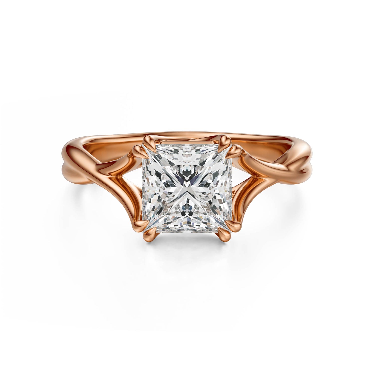 The Entwine Ring | Princess | Setting Only - Lavender Creek Gems 
