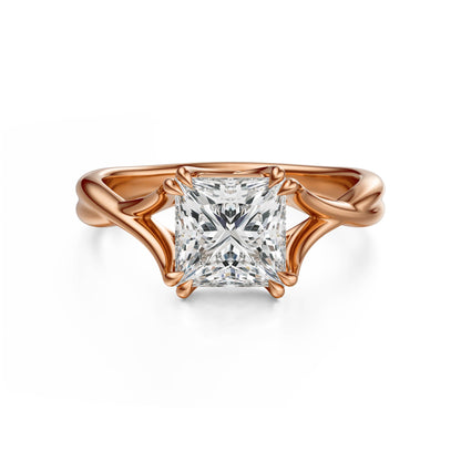 The Entwine Ring | Princess | Setting Only - Lavender Creek Gems 