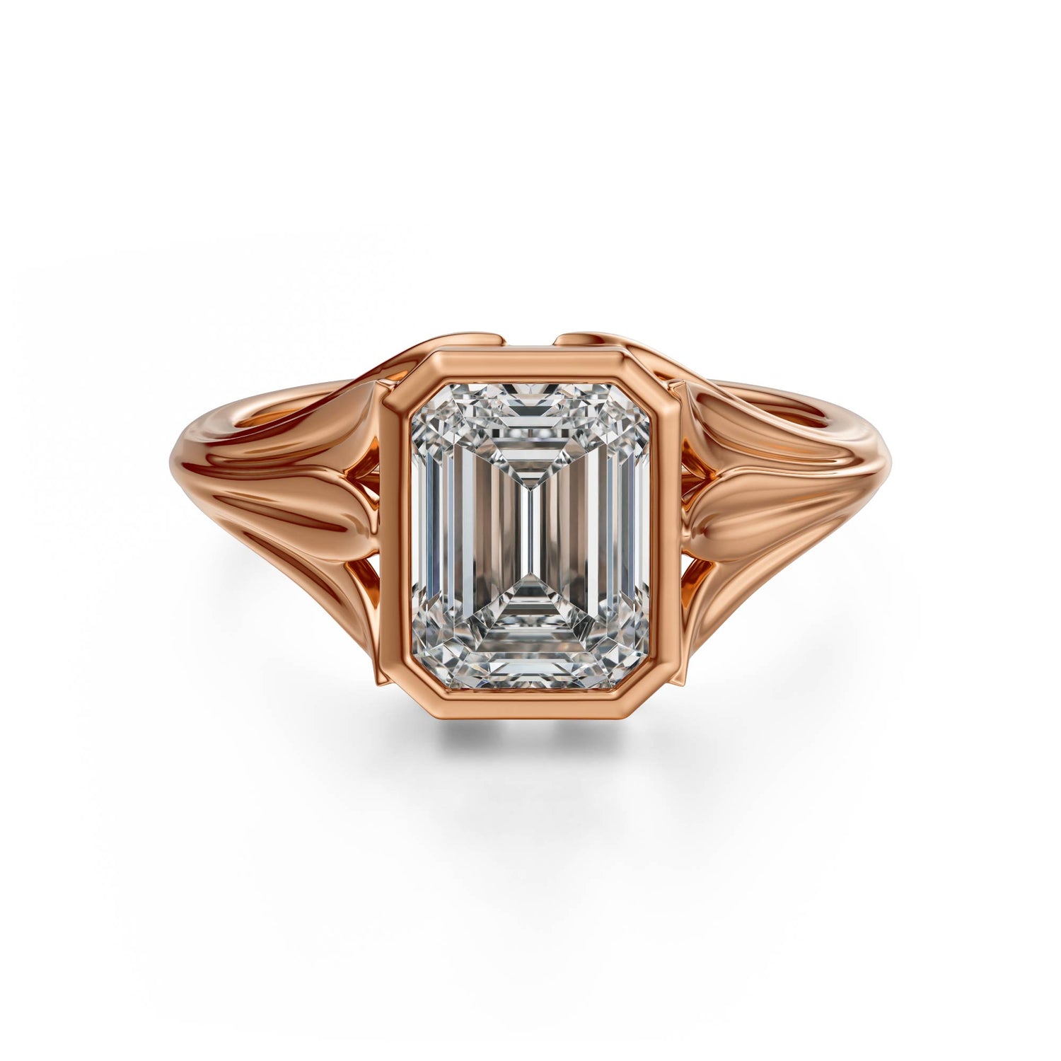 The Nightbloom Ring | Emerald Cut - Lavender Creek Gems 
