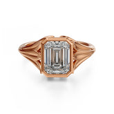 The Nightbloom Ring | Emerald Cut - Lavender Creek Gems 