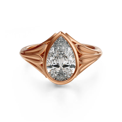 The Nightbloom Ring | Pear - Lavender Creek Gems 