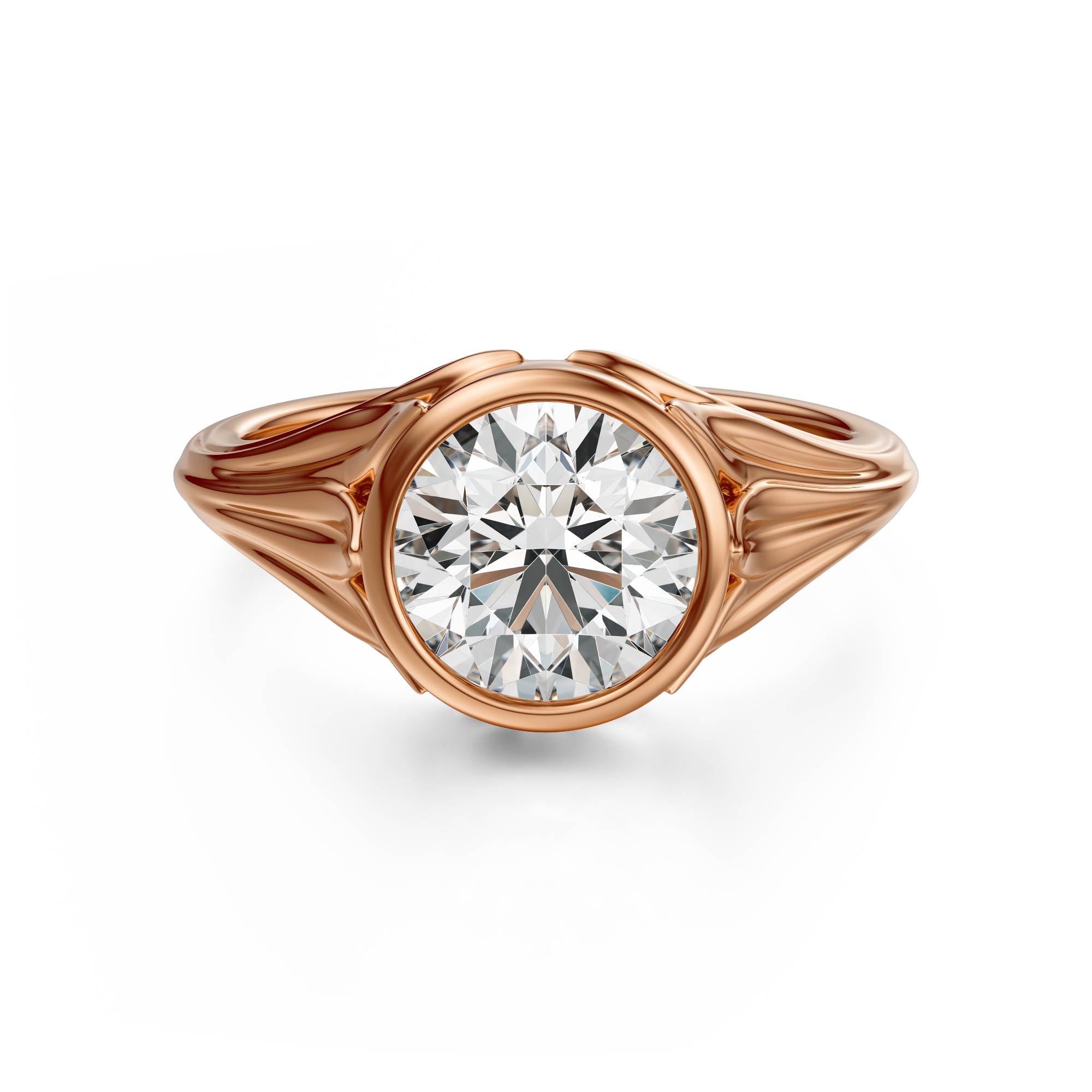 The Nightbloom Ring | Round | Setting Only - Lavender Creek Gems 