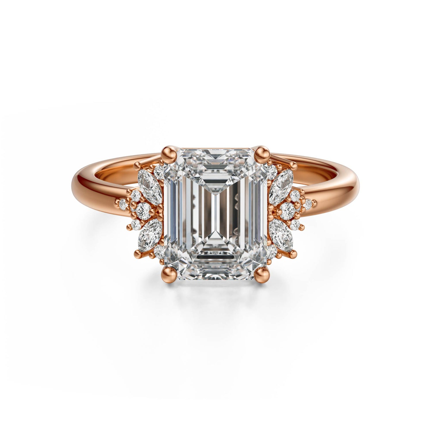 The Reverie Ring | Emerald Cut | Setting Only