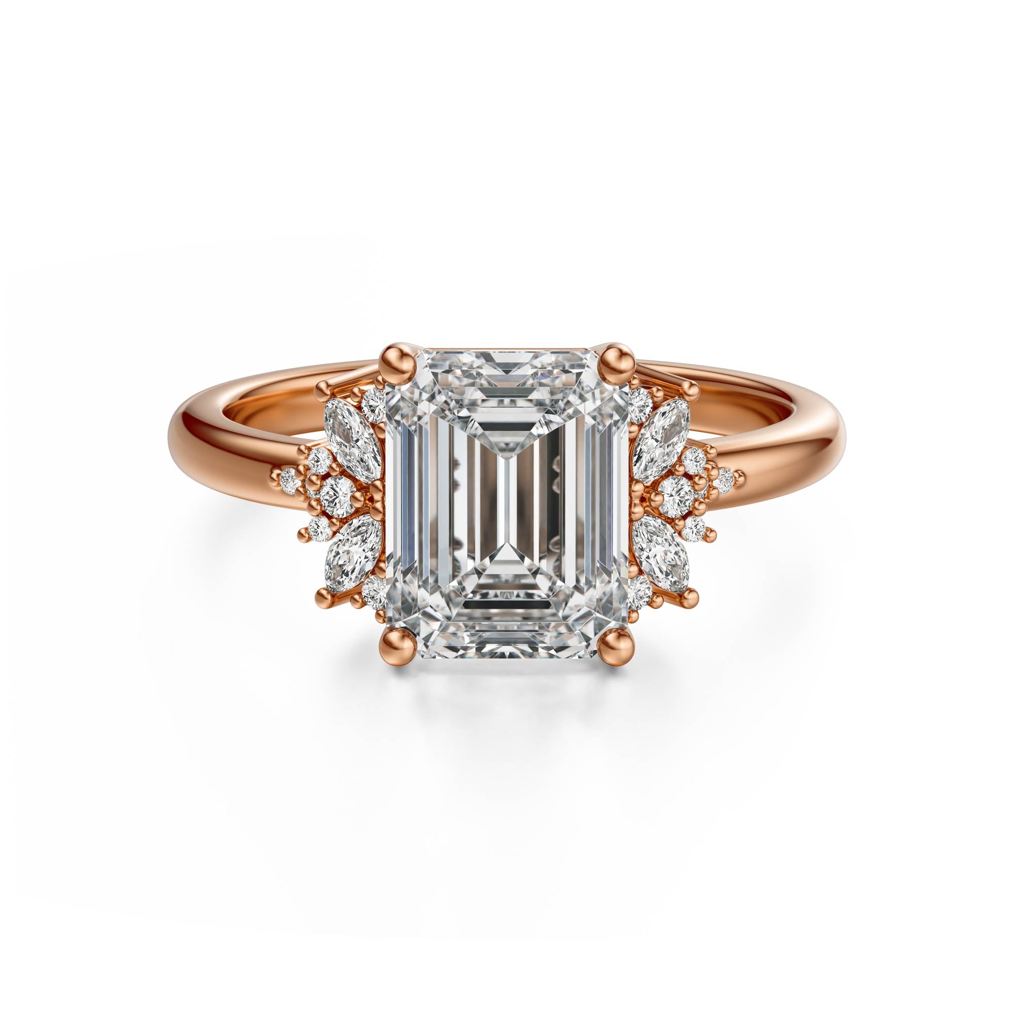 The Reverie Ring | Emerald Cut | Setting Only