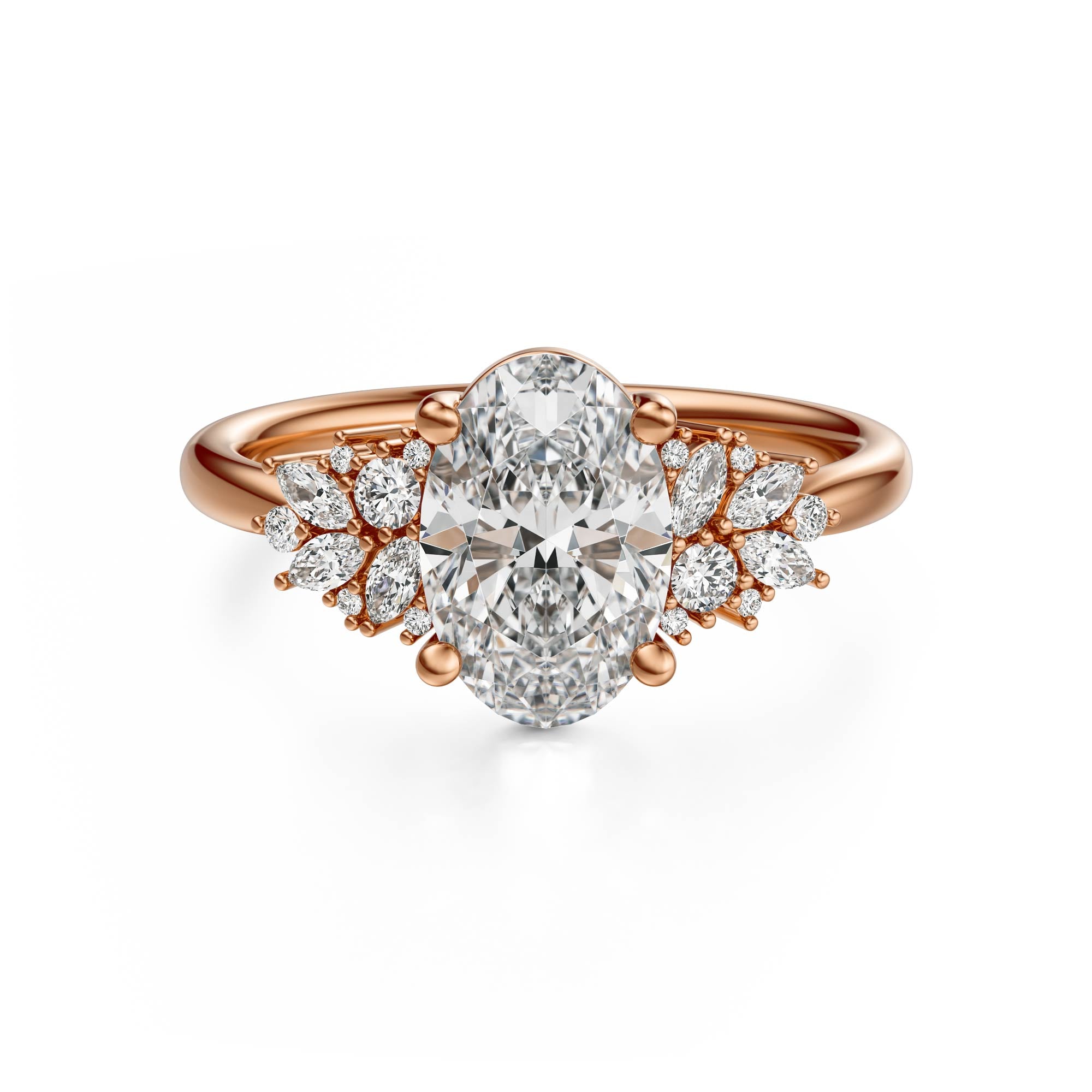 The Rosalie Ring | Oval | Setting Only - Lavender Creek Gems 