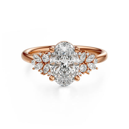 The Rosalie Ring | Oval | Setting Only - Lavender Creek Gems 