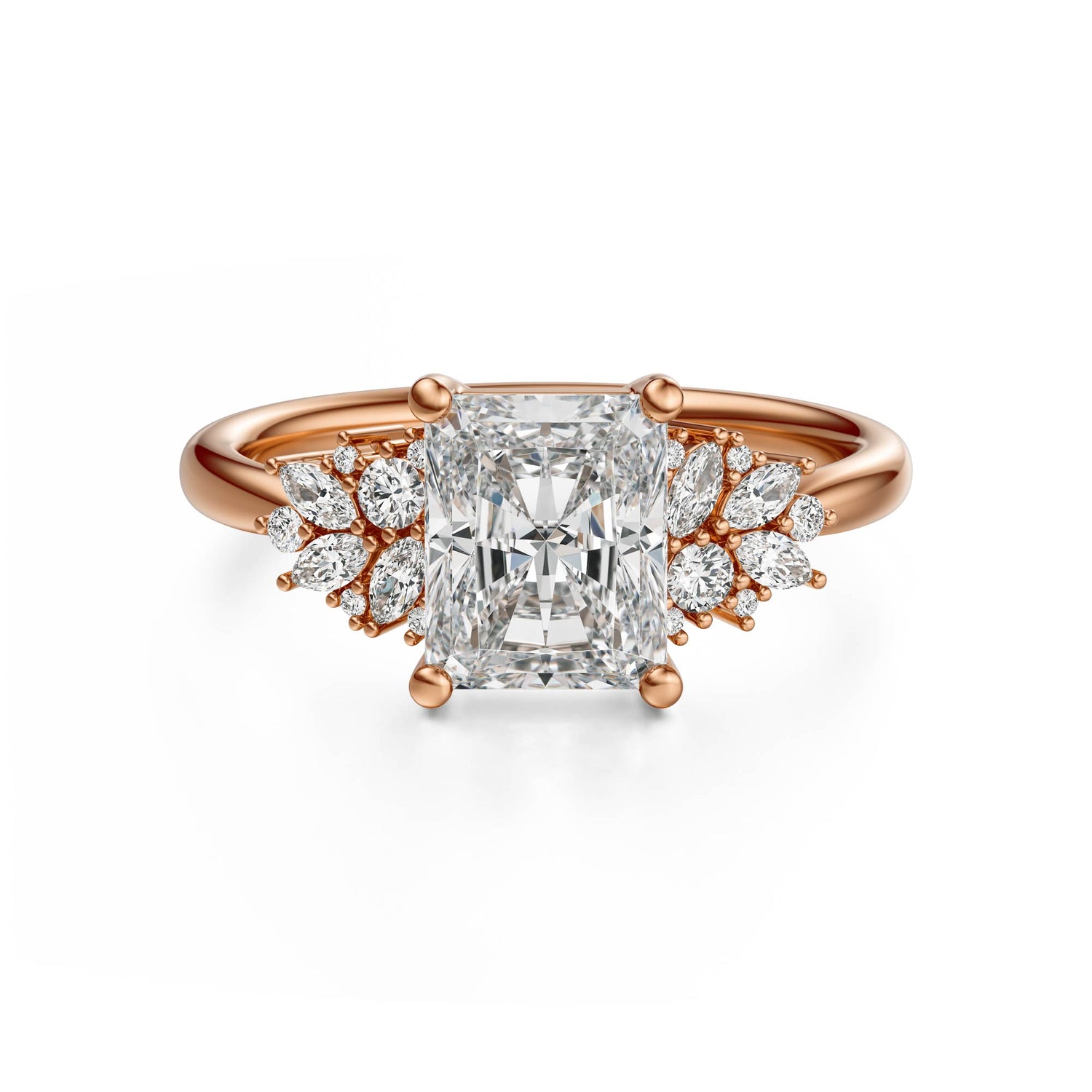 The Rosalie Ring | Radiant | Setting Only - Lavender Creek Gems 