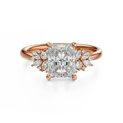 The Rosalie Ring | Radiant | Setting Only - Lavender Creek Gems 