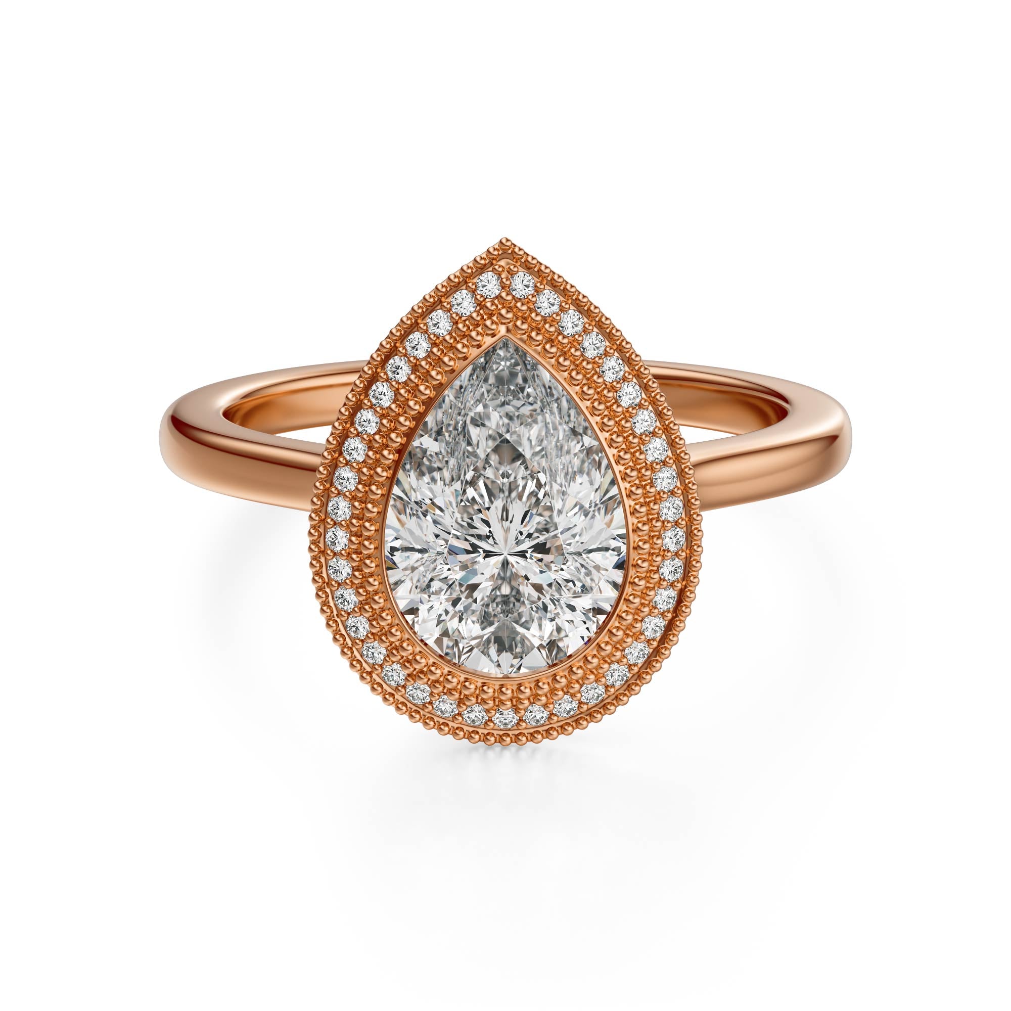 The Satine Ring | Pear | Setting Only