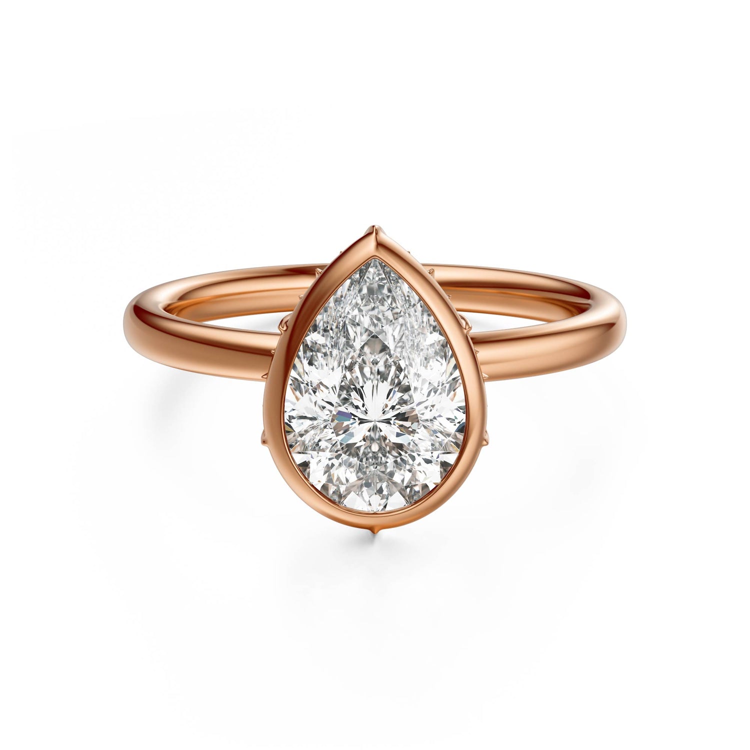 The Bezel Secret Garden Ring | Pear | Setting Only