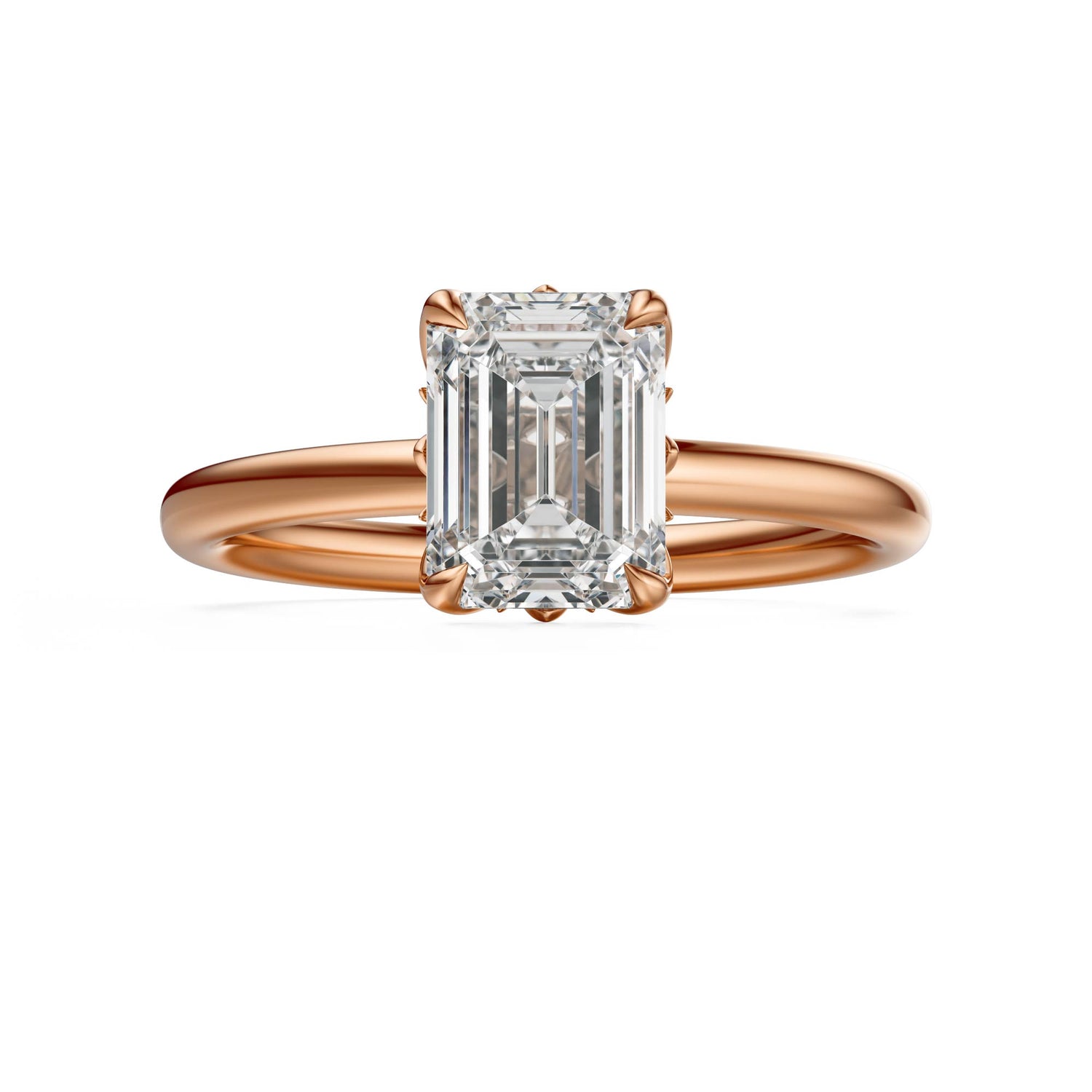 The Secret Garden Ring | Emerald Cut | Setting Only