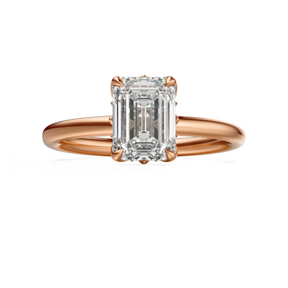 The Secret Garden Ring | Emerald Cut | Setting Only