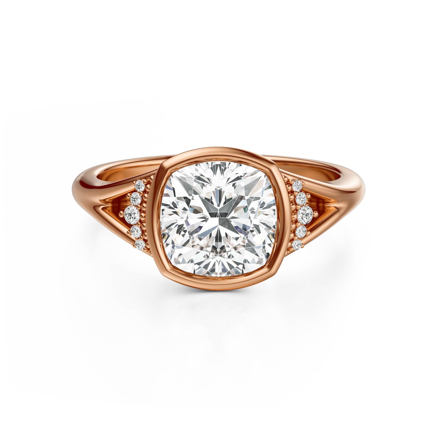 The Bezel Serendipity Ring | Cushion | Setting Only