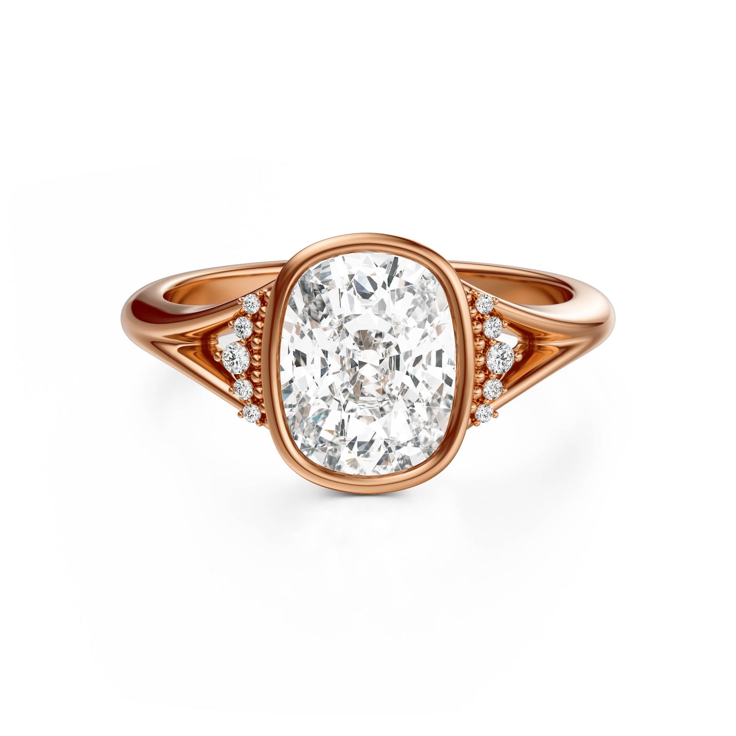 The Bezel Serendipity Ring | Elongated Cushion