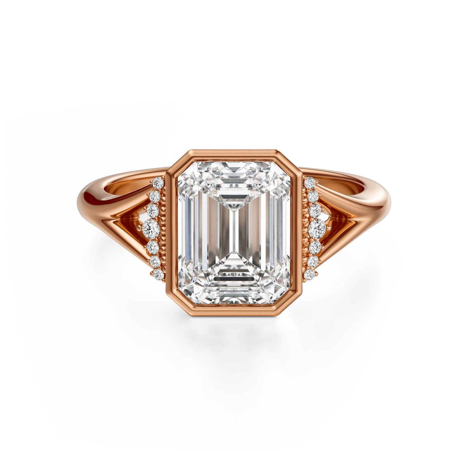 The Bezel Serendipity Ring | Emerald Cut