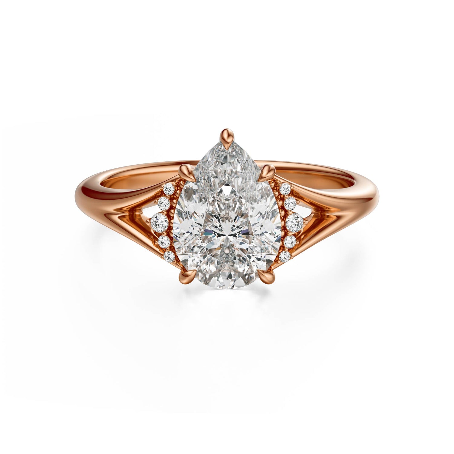 The Serendipity Ring | Pear | Setting Only - Lavender Creek Gems 