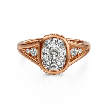 The Sitara Ring | Elongated Cushion - Lavender Creek Gems 
