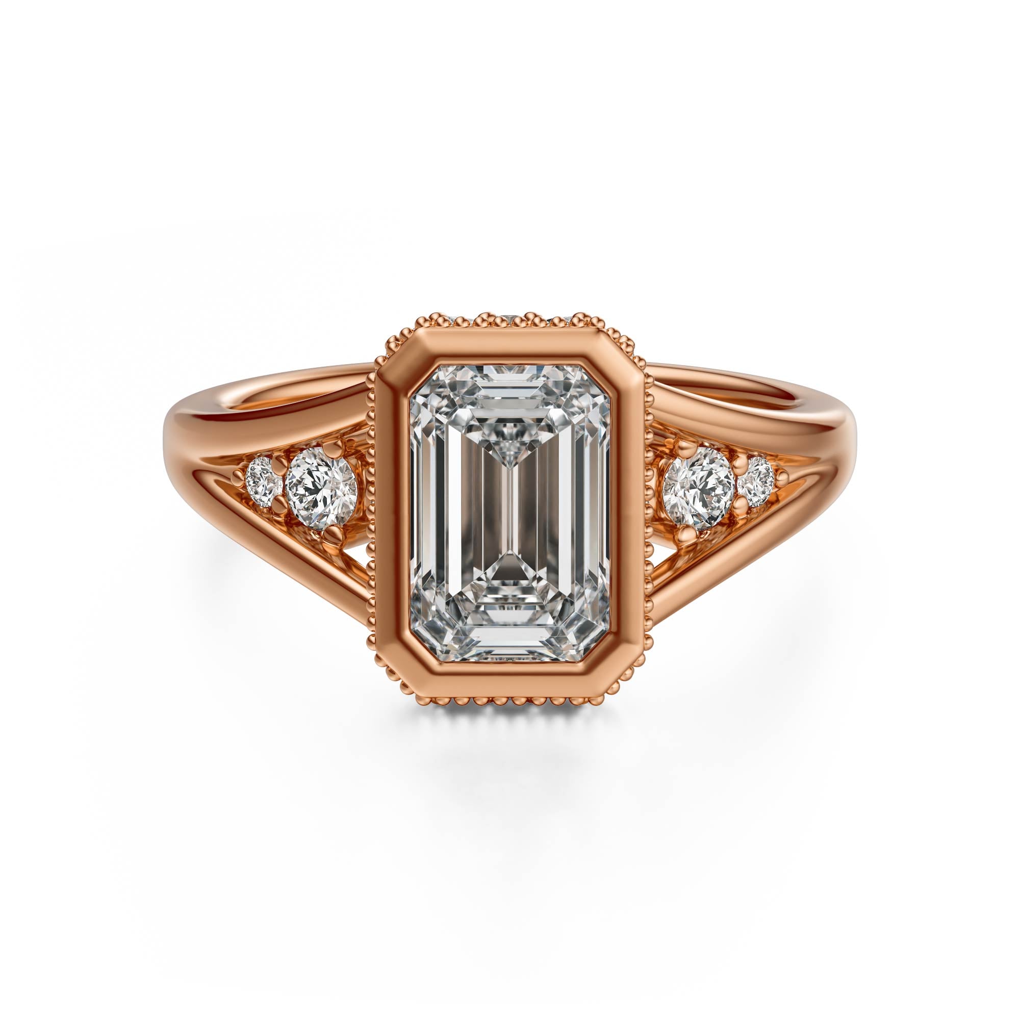 The Sitara Ring | Emerald Cut - Lavender Creek Gems 