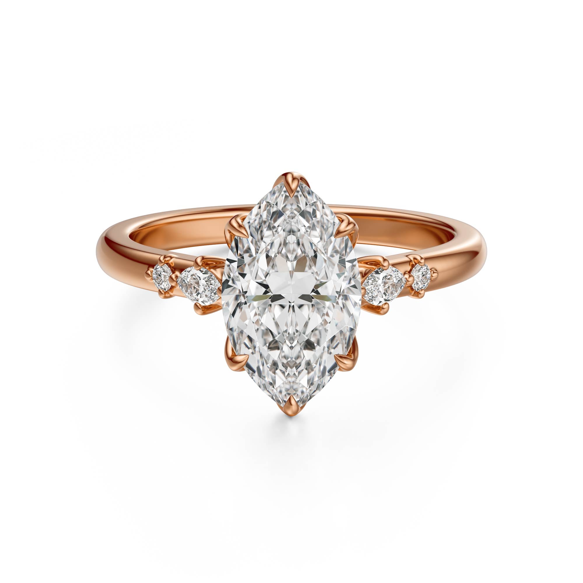 The Skye Ring | Marquise | Setting Only - Lavender Creek Gems 