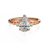 The Skye Ring | Pear | Setting Only - Lavender Creek Gems 