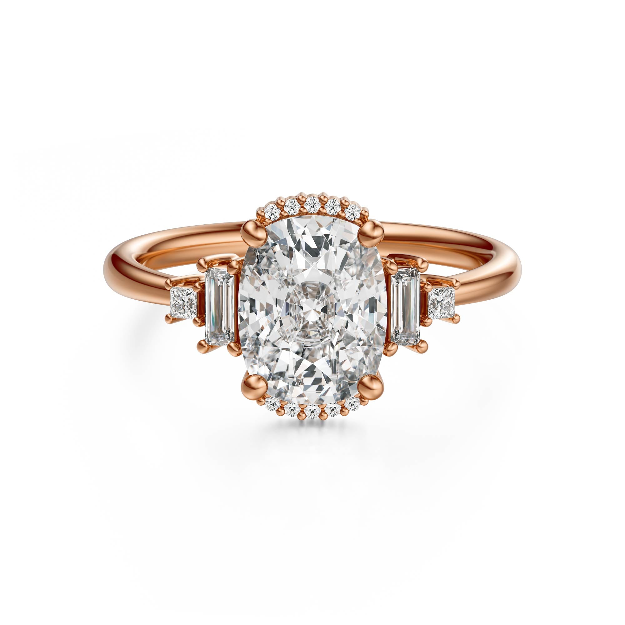 The Sura Ring | Elongated Cushion | Setting Only