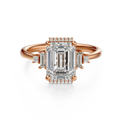 The Sura Ring | Emerald Cut | Setting Only