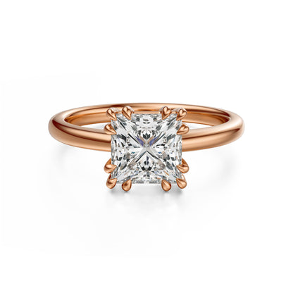 The Thalassa Ring | Princess | Setting Only - Lavender Creek Gems 